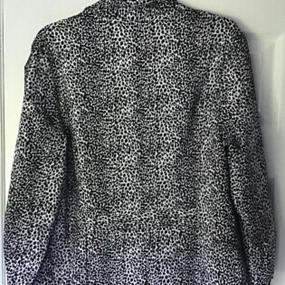 Avenue 14 16 Black Animal Print Blazer Stretch - Picture 9 of 10